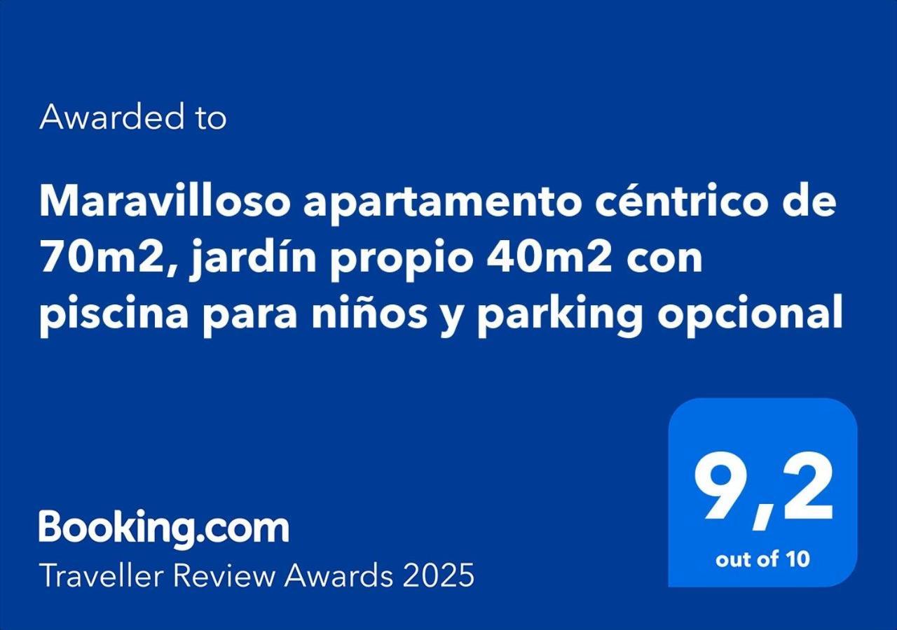Maravilloso Apartamento Centrico De 70M2, Jardin Propio 40M2 Con Piscina Para Ninos Y Parking Opcional Malaga Zewnętrze zdjęcie